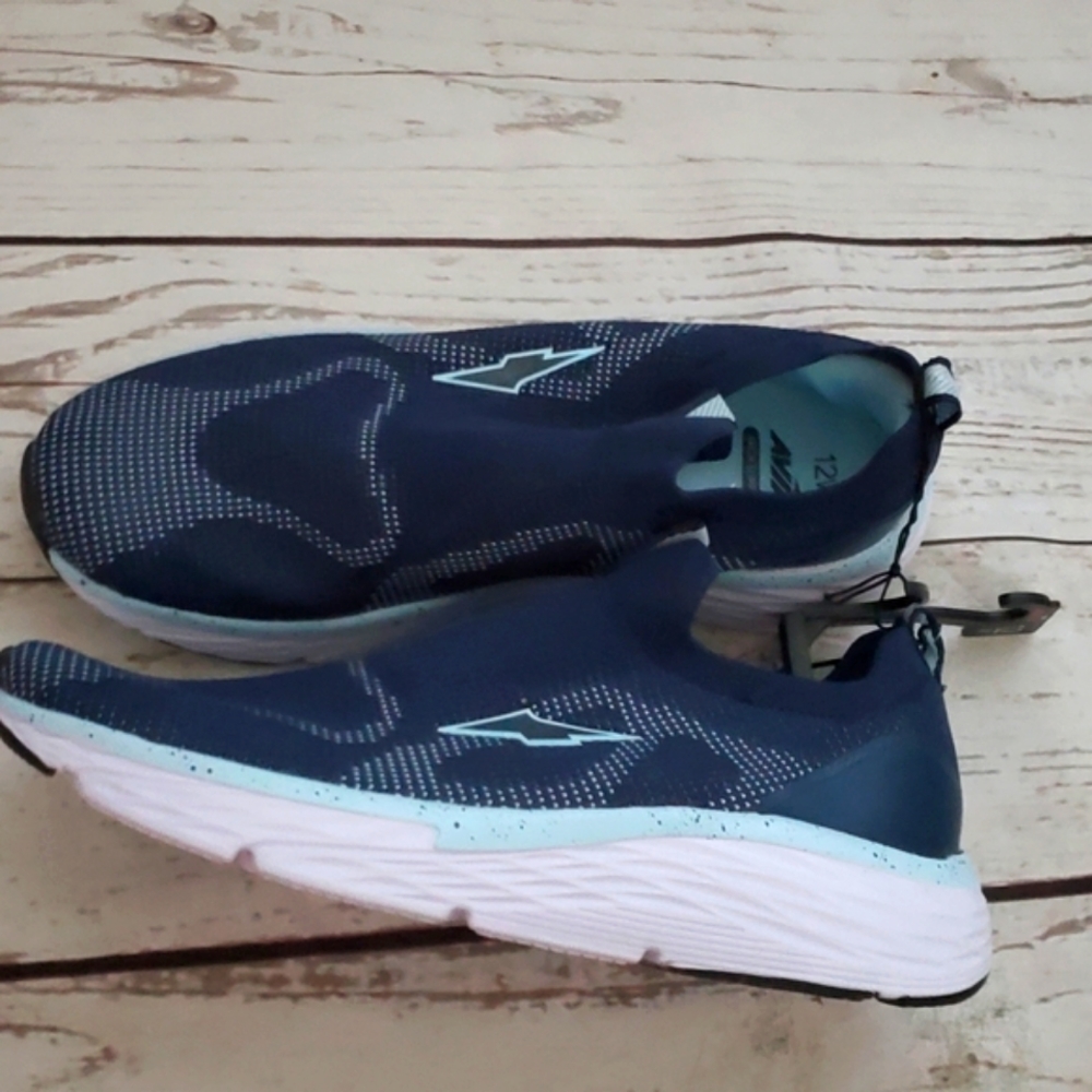 Avia women's easy on/off flexible outsole athletic shoes navy size 12W